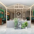 Modern Chinese Restaurant With Wooden Structure Green Plants And Open Dining Area