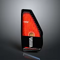 Aloha Black And Red Stringed Musical Instrument With Stylish Design For Daily Use