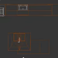 Modern Kitchen With Light Wood Cabinets Concrete Island Built In Oven And Under Cabinet Lighting