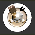 Modern Coffee Flower Art Latte Art Latte Flower 3d model