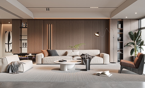 modern living room 3d model