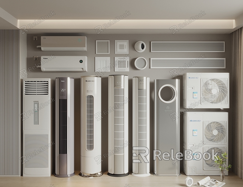 Vertical air conditioner hanging air conditioner air outlet model