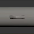 Sleek Metallic USB Flash Drive With Silver Black Exterior And Keyhole Feature