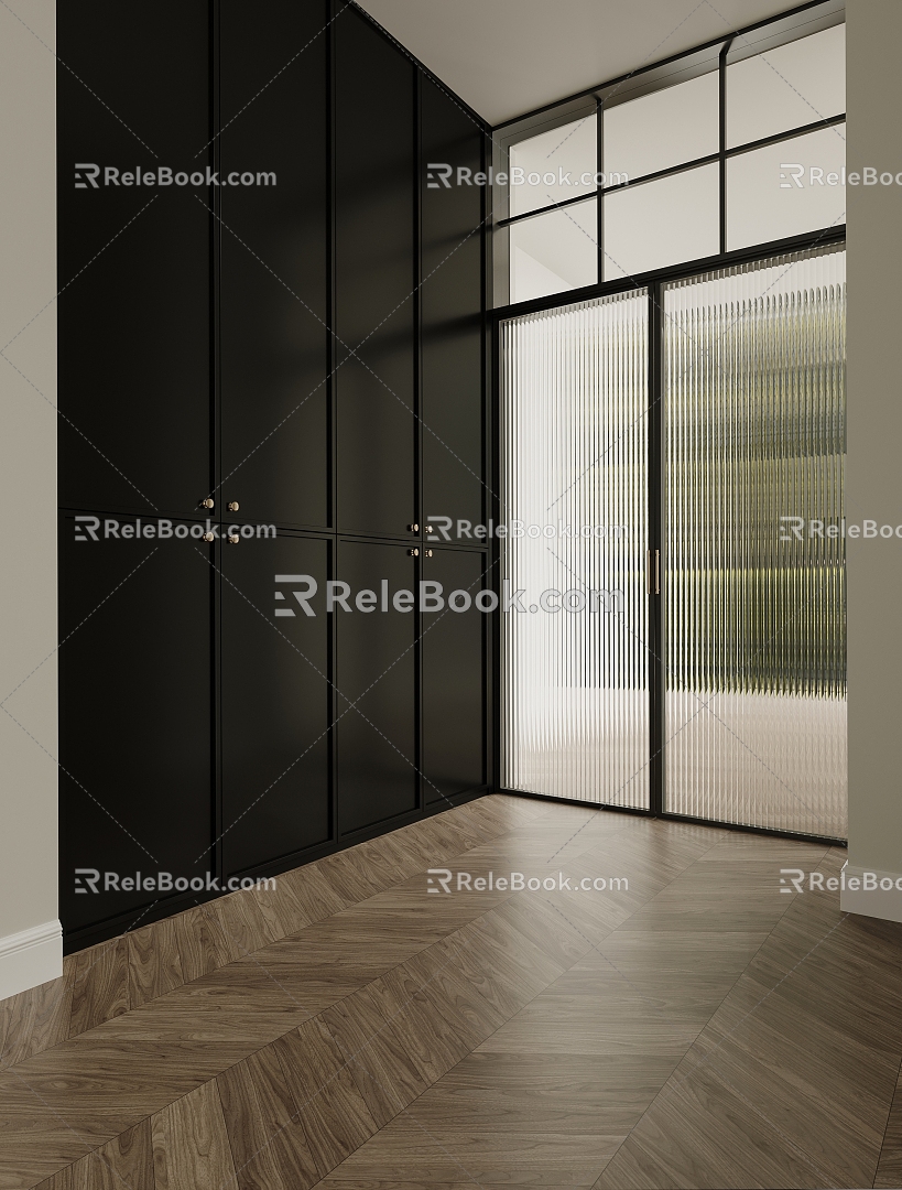 French Entry Shoe Cabinet 3d model