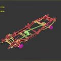 High Quality Car Chassis Components Featuring Frame Structure Suspension System and Wheels