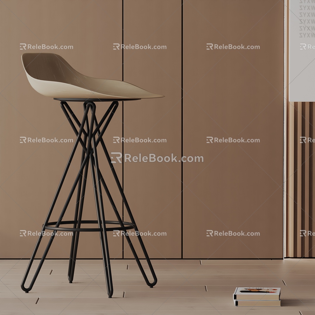 Modern Bar Chair 3d model