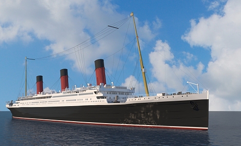 Queen Mary, Port of Long Beach, United States 3d model