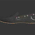 Gray Loafers Shoes with Metal Buckles Soft Suede Material Light Colored Sole Casual Daily Wear