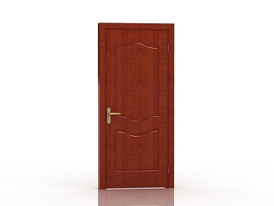 New Chinese Wooden Door 3d model