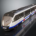 modern train bullet train bullet train 3d model