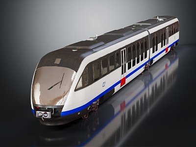 modern train bullet train bullet train 3d model