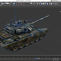 T90 T90S main battle tank light medium Russian tank low face number low model simple model game sub-era film and television level super realistic 3d model