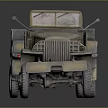 Vintage Military Style Functional Vehicle with Tanker and Multi Wheel Design