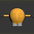 Popular Movie Character Minion With Yellow Body Blue Overalls Big Round Eyes Goggles Smiling And Outstretched Arms