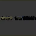 Various Types Of Military Vehicles Models In Different Colors And Designs
