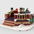 LEGO Toy Blocks Classical Band Performance 3d model