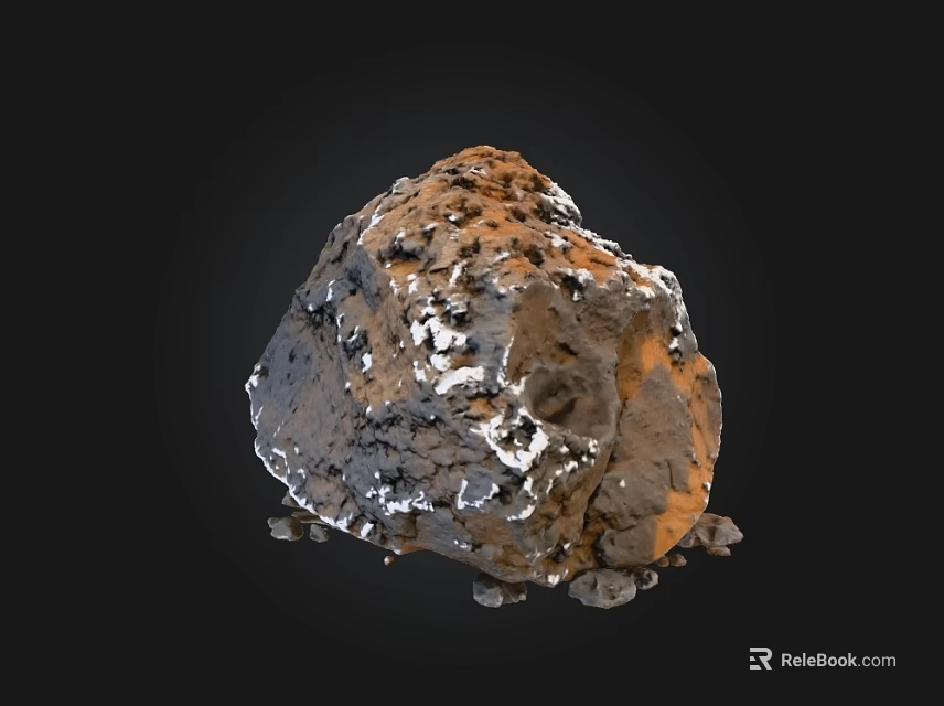 Natural Stone And Wood Decorative Elements For Rustic Interior Design Projects 3d model