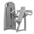Black Commercial Fitness Equipment Strength Training Machine with Yellow Accents and Ergonomic Seat Design
