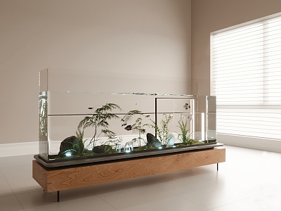 Modern Middle Ancient Fish Tank 3d model