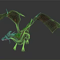 Mythical Winged Dragon With Red Purple Scales And Golden Accents In Fantasy Design