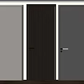 Modern Hinged Doors In White Wood Grain And Gray Finishes For Interior