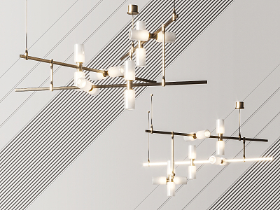 Modern chandelier 3d model