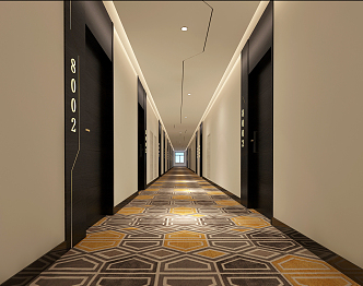 The Modern Corridor 3d model