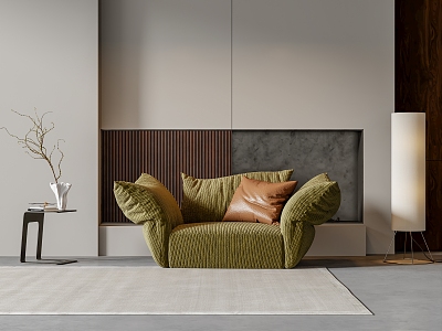 Modern single sofa model