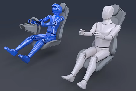 Dummy car crash test dummy joint doll test dummy model robot crash test dummy hanger clothing model 3d model