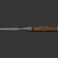 spatula woodworking spatula file tool file hand file woodworking tool 3d model