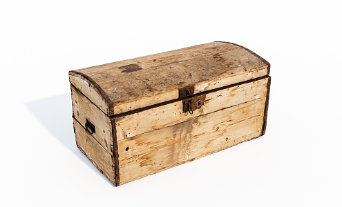 Modern Wooden Box Old Wooden Box 3d model