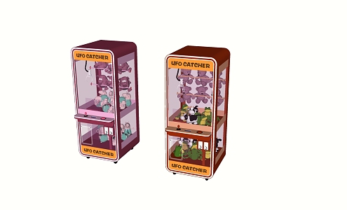 Modern doll machine game machine clip doll machine catch doll machine 3d model