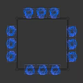 Multi Layer Metal Frame Structure With Cross Support Bars For Industrial Use