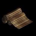 Bamboo Mat Books And Magazines With Handwoven Texture And Rolled Design