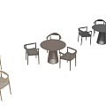 Modern Wooden Table Chair Set With Multiple Color Options And Ergonomic Design