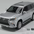 Silver Lexus SUV with Modern Exterior Design Front Grille And Alloy Wheels