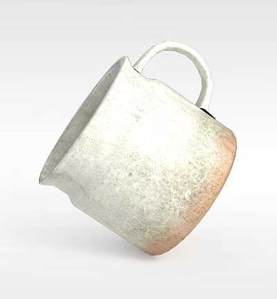 White Modern Locker Cabinet with Textured Surface and Handle Design for Home Storage 3d model