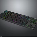 High Performance Mechanical Gaming Keyboard With RGB Backlight And Multimedia Control Keys 3d model