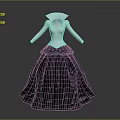 Elegant Black And White Dress With Long Sleeves And Round Neckline Design