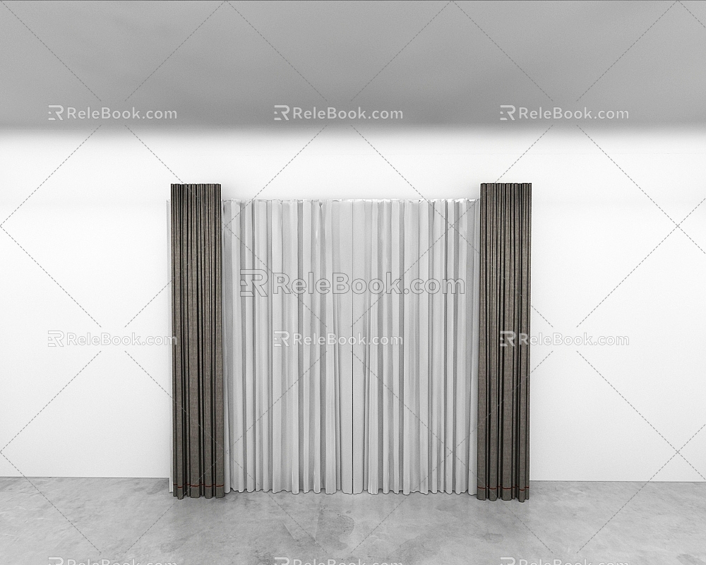 Curtains 3d model