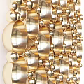 Shiny Golden Spherical Mirrors in Circular Decorative Arrangement for Home Interior