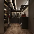 Modern Bedroom Interior Design With Dark Wood Headboard King Bed Area Rug And White Curtains
