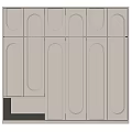 Modern Cream Style Wardrobe 3d model