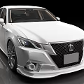 White Sleek Sedan With Sporty Wheels Unique Grille And Modern Exterior Design