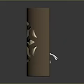 Brown Cylindrical Decorative Candle Holder Featuring Intricate Star Cutout Patterns