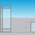Modern Interior Glass Partition With Multiple Transparent Panels For Space Separation