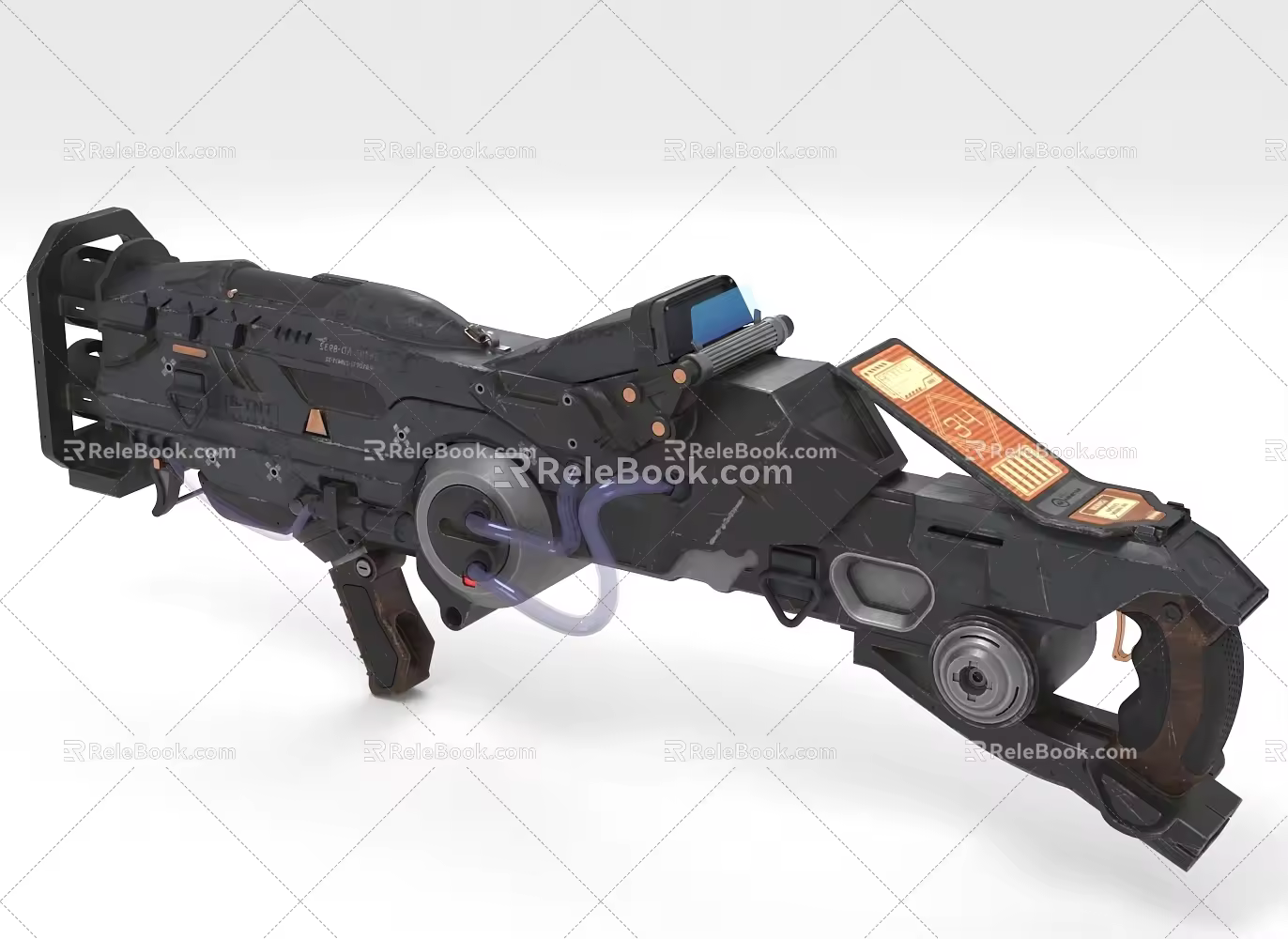 Sci-firearms long-range weapons 3d model