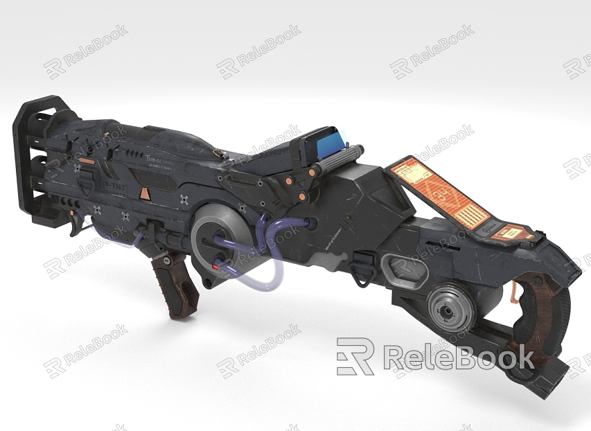 Sci-fi firearms long-range weapons model