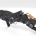 Sci-firearms long-range weapons 3d model