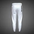 Gray Casual Sweatpants With Elastic Waistband And Cuffed Ankles Design